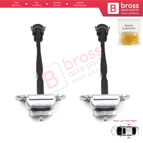 2 Pieces Rear Door Hinge Stop Check Strap Limiter for Renault Kadjar Nissan Qashqai MK2 J11 824304EA0A