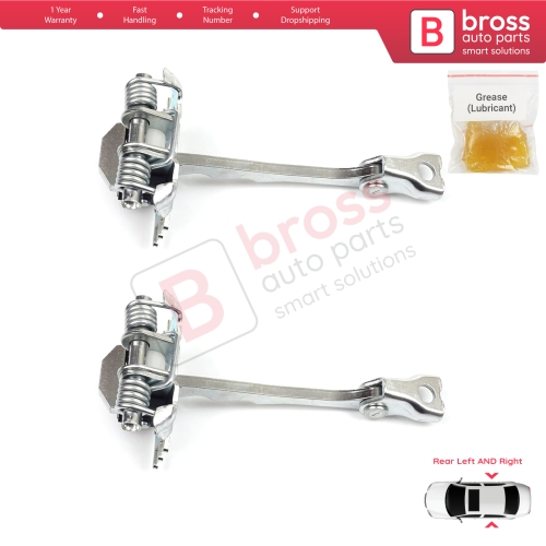 2 Pieces Rear Door Hinge Stop Check Strap Limiter for Renault Scenic Grand Scenic MK3 JZ0/1 2009-2016 824310005R