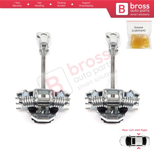 2 Pieces Rear Door Hinge Stop Check Strap Limiter for Renault Scenic Grand Scenic MK3 JZ0/1 2009-2016 824310005R