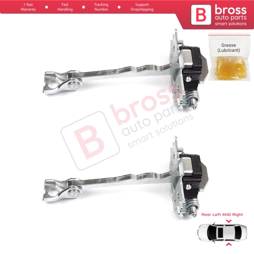 2 Pieces Rear Door Hinge Stop Check Strap Limiter for Renault Scenic Grand Scenic MK3 JZ0/1 2009-2016 824310005R