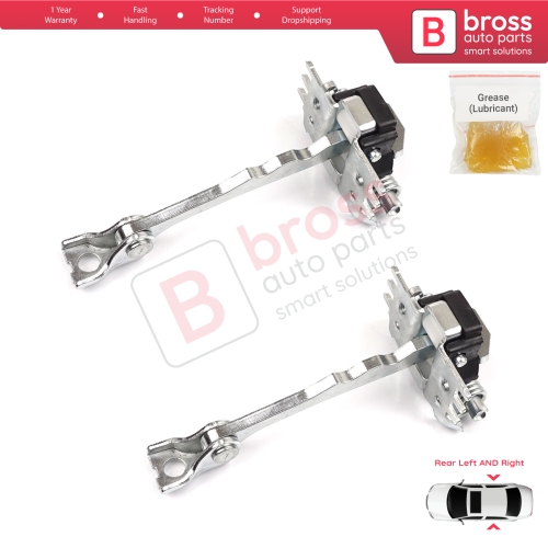 2 Pieces Rear Door Hinge Stop Check Strap Limiter for Renault Scenic Grand Scenic MK3 JZ0/1 2009-2016 824310005R