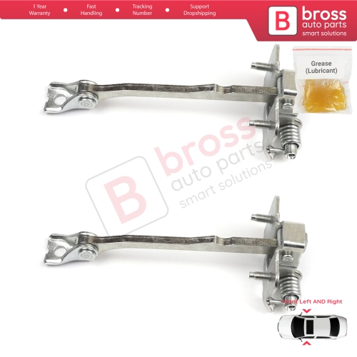 2 Pieces Front Door Hinge Stop Check Strap Limiter for Renault Trafic MK3 Fiat Talento Opel Vivaro B Nissan NV300 Primastar 804300242R 