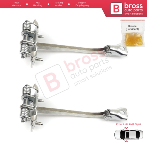 2 Pieces Front Door Hinge Stop Check Strap Limiter for Renault Trafic MK3 Fiat Talento Opel Vivaro B Nissan NV300 Primastar 804300242R 