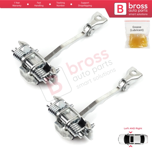 2 Pieces Front Door Hinge Stop Check Strap Limiter for Renault Megane CC Cabriolet Convertible EZ 2010-On 804305514R 
