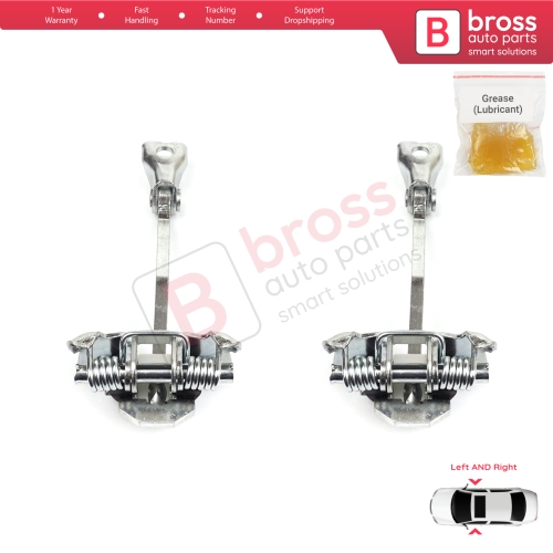 2 Pieces Front Door Hinge Stop Check Strap Limiter for Renault Megane CC Cabriolet Convertible EZ 2010-On 804305514R 