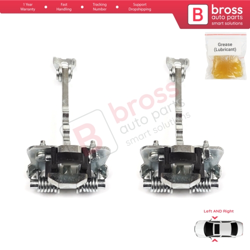 2 Pieces Front Door Hinge Stop Check Strap Limiter for Renault Megane CC Cabriolet Convertible EZ 2010-On 804305514R 