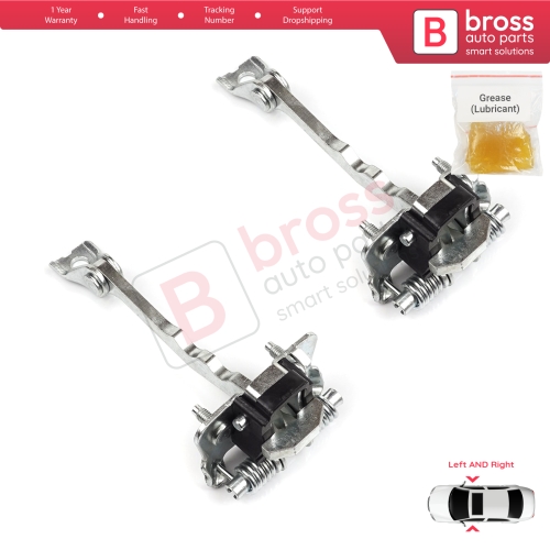 2 Pieces Front Door Hinge Stop Check Strap Limiter for Renault Megane CC Cabriolet Convertible EZ 2010-On 804305514R 