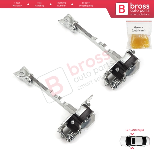 2 Pieces Front Door Hinge Stop Check Strap Limiter for Renault Megane MK3 DZ0/1 Coupe 2008-2016 804309044R 