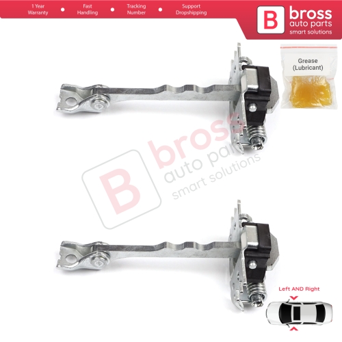 2 Pieces Front Door Hinge Stop Check Strap Limiter for Renault Megane MK3 DZ0/1 Coupe 2008-2016 804309044R 