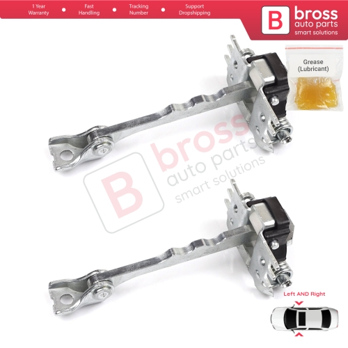 2 Pieces Front Door Hinge Stop Check Strap Limiter for Renault Megane MK3 DZ0/1 Coupe 2008-2016 804309044R 