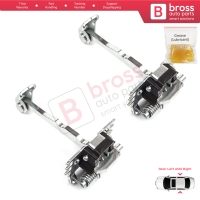 2 Pieces Rear Door Hinge Stop Check Strap Limiter for Renault Espace MK4 J81 JK0/1 2002-2015 8200070661