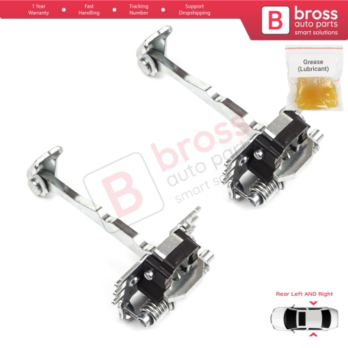 2 Pieces Rear Door Hinge Stop Check Strap Limiter for Renault Espace MK4 J81 JK0/1 2002-2015 8200070661
