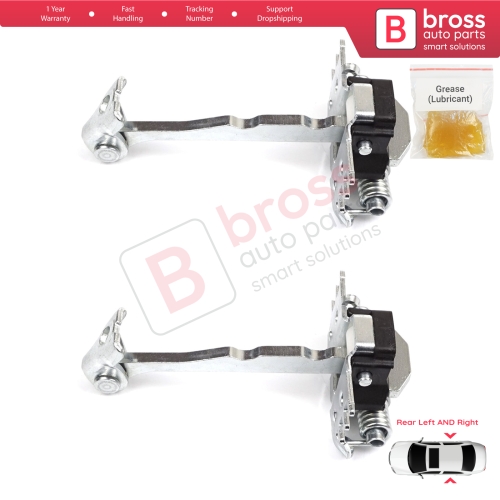 2 Pieces Rear Door Hinge Stop Check Strap Limiter for Renault Espace MK4 J81 JK0/1 2002-2015 8200070661