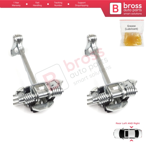 2 Pieces Rear Door Hinge Stop Check Strap Limiter for Renault Espace MK4 J81 JK0/1 2002-2015 8200070661