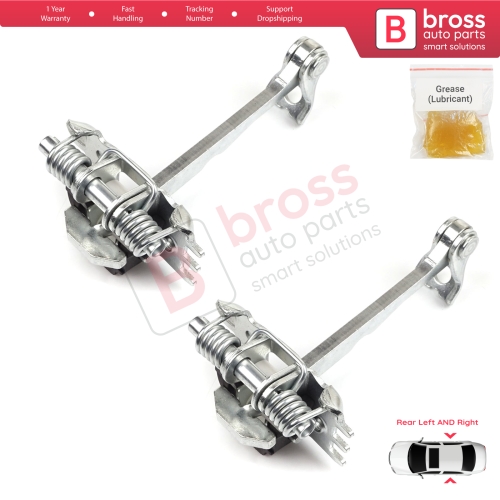 2 Pieces Rear Door Hinge Stop Check Strap Limiter for Renault Espace MK4 J81 JK0/1 2002-2015 8200070661