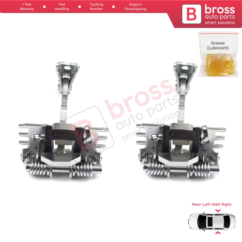2 Pieces Rear Door Hinge Stop Check Strap Limiter for Renault Espace MK4 J81 JK0/1 2002-2015 8200070661