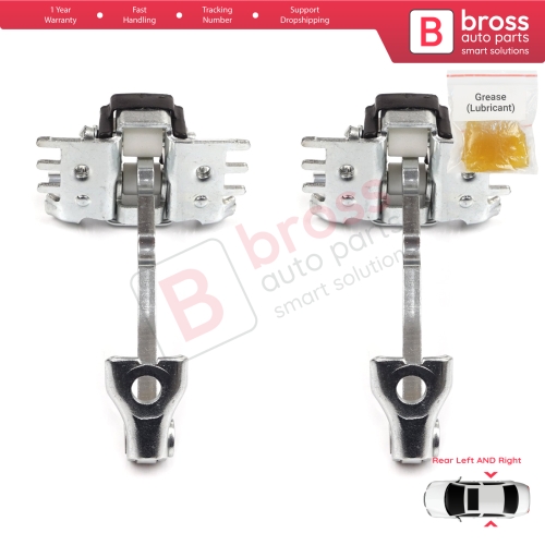 2 Pieces Rear Door Hinge Stop Check Strap Limiter for Renault Espace MK4 J81 JK0/1 2002-2015 8200070661