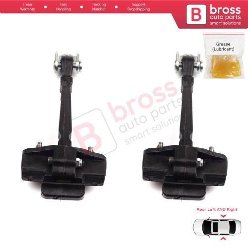 2 Pieces Rear Door Hinge Stop Check Strap Limiter for Renault Clio MK4 BH/KH 2012-2021 824307049R 