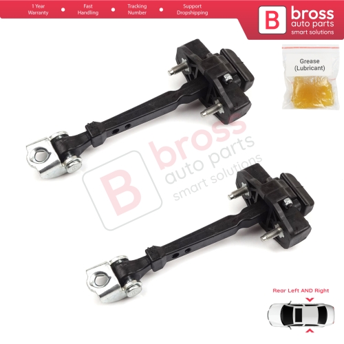 2 Pieces Rear Door Hinge Stop Check Strap Limiter for Renault Clio MK4 BH/KH 2012-2021 824307049R 