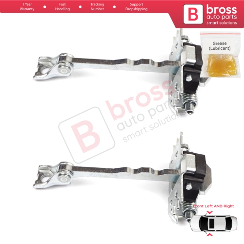 2 Pieces Front Door Hinge Stop Check Strap Limiter for Renault Scenic Grand Scenic MK3 JZ0/1 2009-2016 804310008R