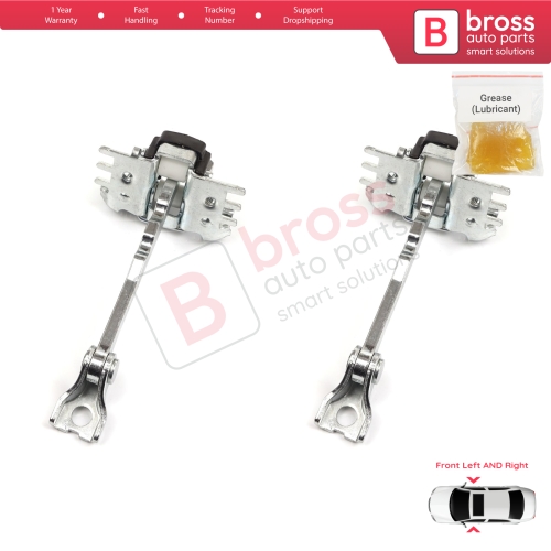 2 Pieces Front Door Hinge Stop Check Strap Limiter for Renault Scenic Grand Scenic MK3 JZ0/1 2009-2016 804310008R