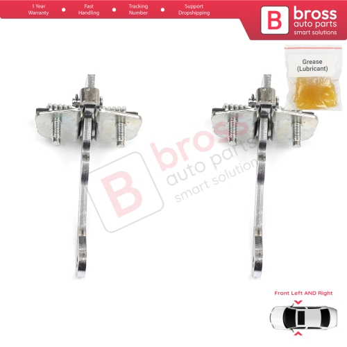 2 Pieces Front Door Hinge Stop Check Strap Limiter for Renault Express Rapid Super 5 1985-2000 6006003653 