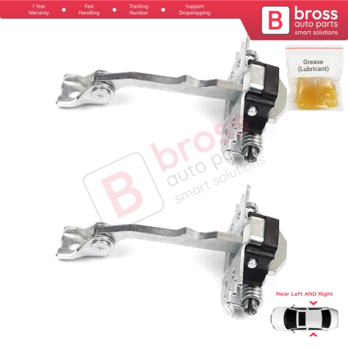 2 Pieces Rear Door Hinge Stop Check Strap Limiter for Renault Laguna MK3 X91 BT0/1 2007-2015 824310001R