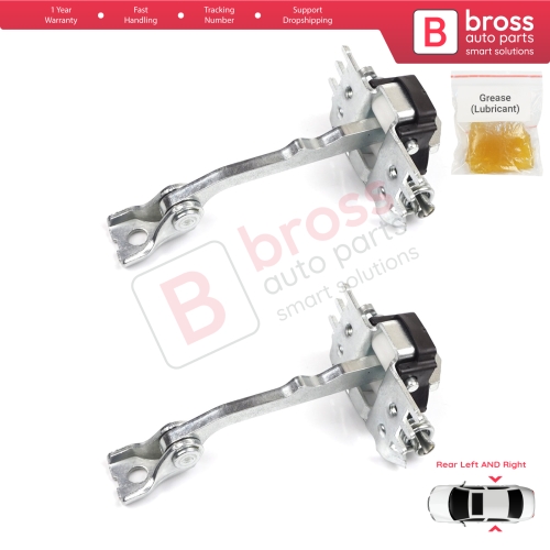 2 Pieces Rear Door Hinge Stop Check Strap Limiter for Renault Laguna MK3 X91 BT0/1 2007-2015 824310001R