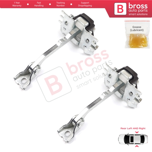 2 Pieces Rear Door Hinge Stop Check Strap Limiter for Renault Laguna MK3 X91 BT0/1 2007-2015 824310001R