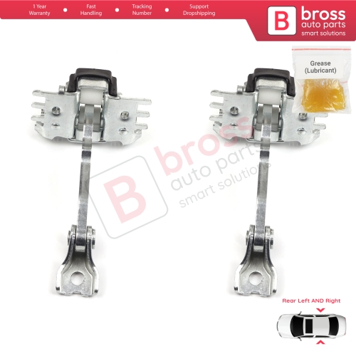 2 Pieces Rear Door Hinge Stop Check Strap Limiter for Renault Laguna MK3 X91 BT0/1 2007-2015 824310001R