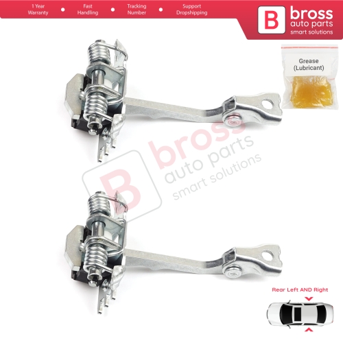 2 Pieces Rear Door Hinge Stop Check Strap Limiter for Renault Laguna MK3 X91 BT0/1 2007-2015 824310001R