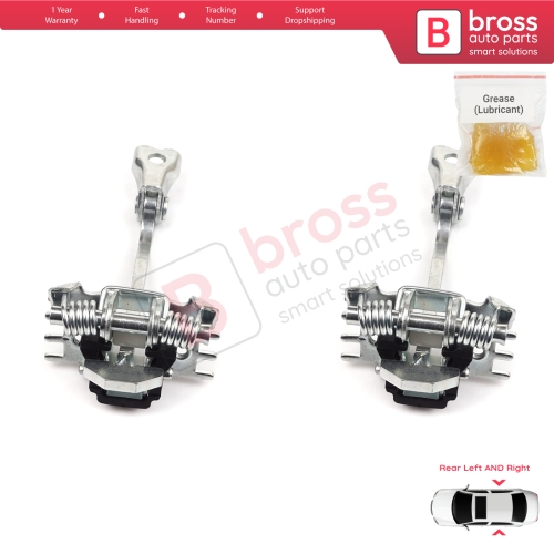 2 Pieces Rear Door Hinge Stop Check Strap Limiter for Renault Laguna MK3 X91 BT0/1 2007-2015 824310001R