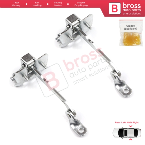2 Pieces Rear Door Hinge Stop Check Strap Limiter 7700828428 for Renault Megane MK1 1996-2003