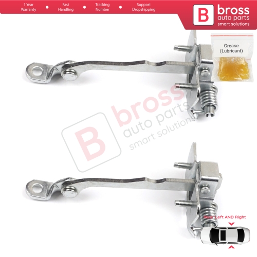2 Pieces Rear Door Hinge Stop Check Strap Limiter 7700828428 for Renault Megane MK1 1996-2003