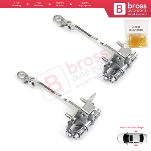 2 Pieces Rear Door Hinge Stop Check Strap Limiter 7700828428 for Renault Megane MK1 1996-2003
