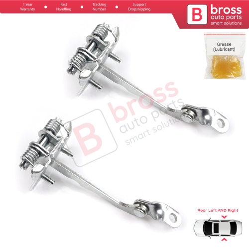 2 Pieces Rear Door Hinge Stop Check Strap Limiter 7700828428 for Renault Megane MK1 1996-2003