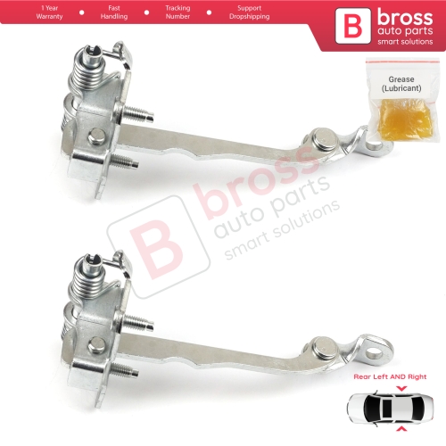 2 Pieces Rear Door Hinge Stop Check Strap Limiter 7700828428 for Renault Megane MK1 1996-2003