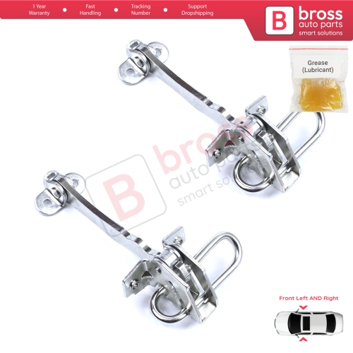 2 Pieces Front Door Hinge Stop Check Strap Limiter for Fiat Stilo 192 2001-2010 4/5 Door 51760102
