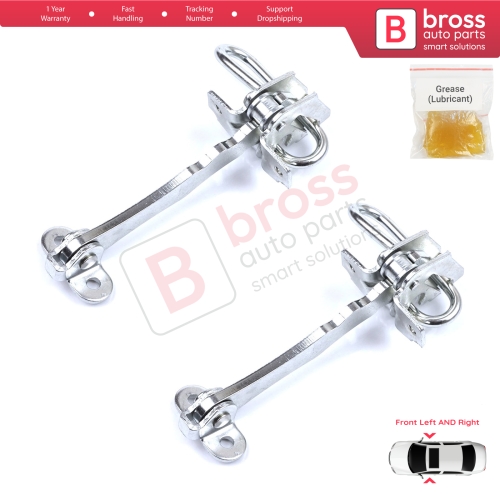 2 Pieces Front Door Hinge Stop Check Strap Limiter for Fiat Stilo 192 2001-2010 4/5 Door 51760102