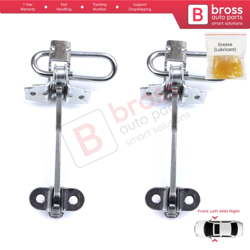 2 Pieces Front Door Hinge Stop Check Strap Limiter for Fiat Stilo 192 2001-2010 4/5 Door 51760102