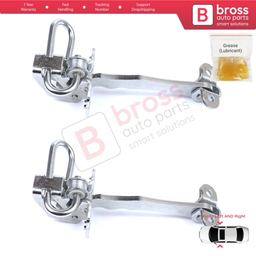 2 Pieces Front Door Hinge Stop Check Strap Limiter for Fiat Stilo 192 2001-2010 4/5 Door 51760102