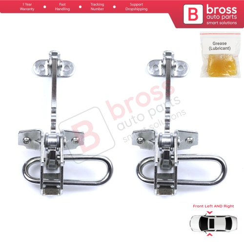 2 Pieces Front Door Hinge Stop Check Strap Limiter for Fiat Stilo 192 2001-2010 4/5 Door 51760102