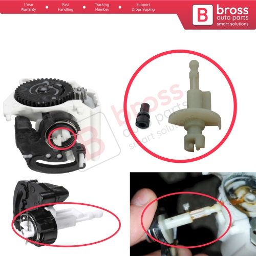 Bross Auto Parts - BDP127 Boot Trunk Tailgate Lock Repair Bracket  8200060917 For Renault Clio 2 Megane Scenic 1 Twingo 1