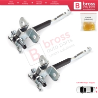 2 Pieces Left AND Right Trunk Door Hinge Stop Check Strap Limiter for Fiat Doblo MPV Van Cargo MK1 119 223 2001-2010 46790818