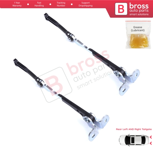 2 Pieces Left AND Right Trunk Door Hinge Stop Check Strap Limiter for Fiat Doblo MPV Van Cargo MK1 119 223 2001-2010 51801197