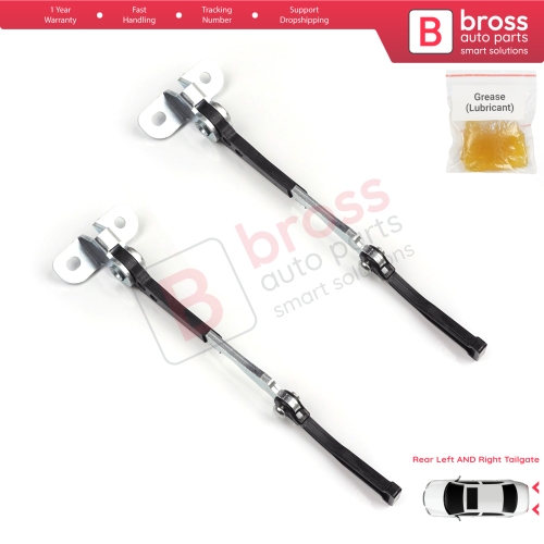 2 Pieces Left AND Right Trunk Door Hinge Stop Check Strap Limiter for Fiat Doblo MPV Van Cargo MK1 119 223 2001-2010 51801197