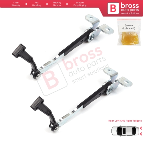 2 Pieces Left AND Right Trunk Door Hinge Stop Check Strap Limiter for Fiat Doblo MPV Van Cargo MK1 119 223 2001-2010 51801197