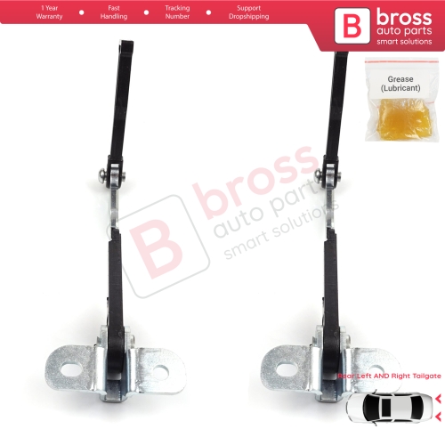 2 Pieces Left AND Right Trunk Door Hinge Stop Check Strap Limiter for Fiat Doblo MPV Van Cargo MK1 119 223 2001-2010 51801197