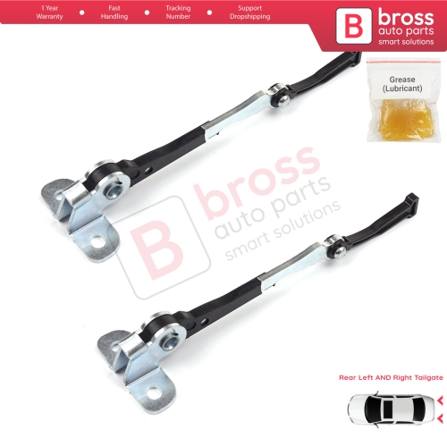 2 Pieces Left AND Right Trunk Door Hinge Stop Check Strap Limiter for Fiat Doblo MPV Van Cargo MK1 119 223 2001-2010 51801197