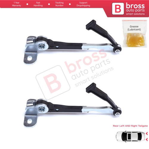 2 Pieces Left AND Right Trunk Door Hinge Stop Check Strap Limiter for Fiat Doblo MPV Van Cargo MK1 119 223 2001-2010 51801197